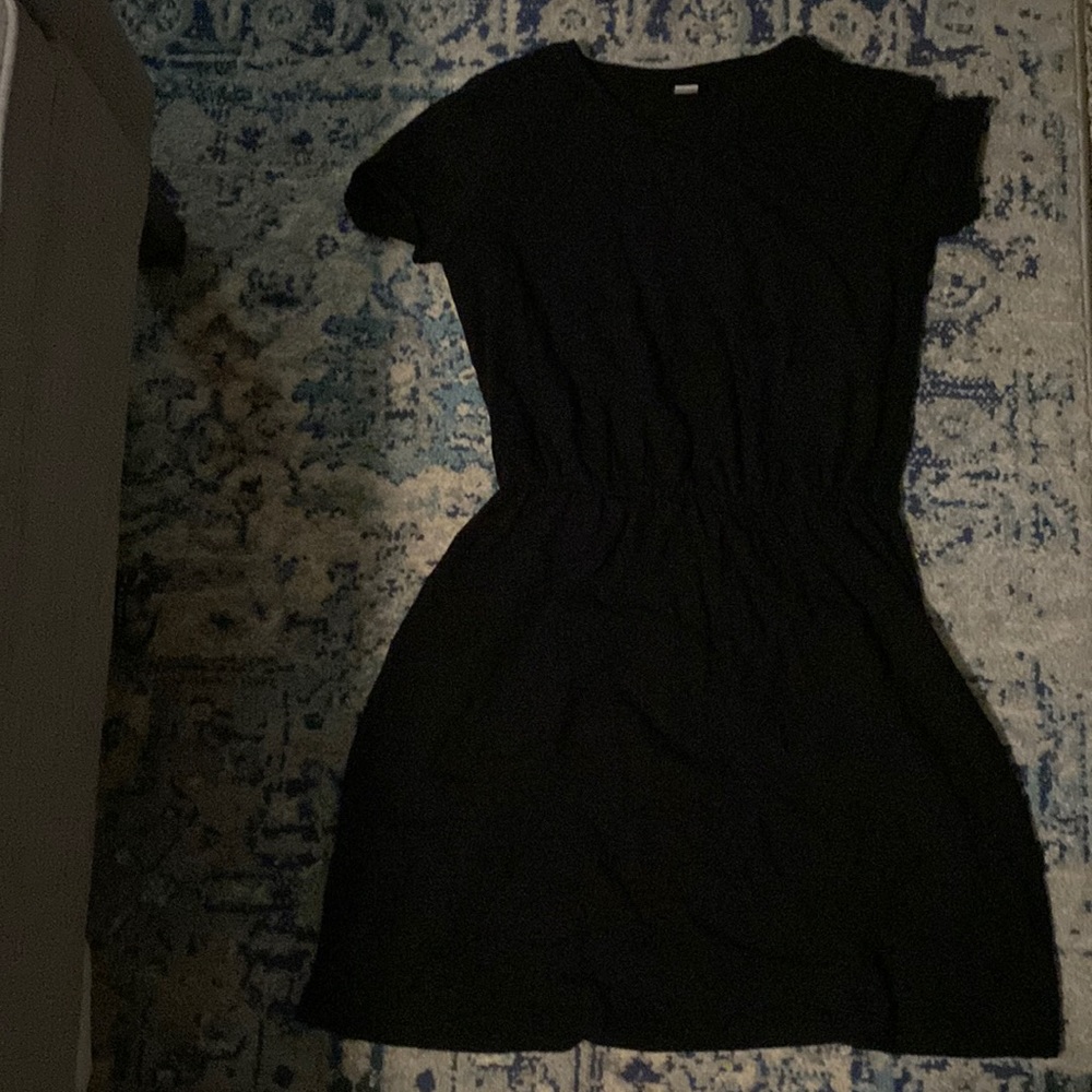 Old Navy Slub-Knit Waist-Defined T-Shirt Dress